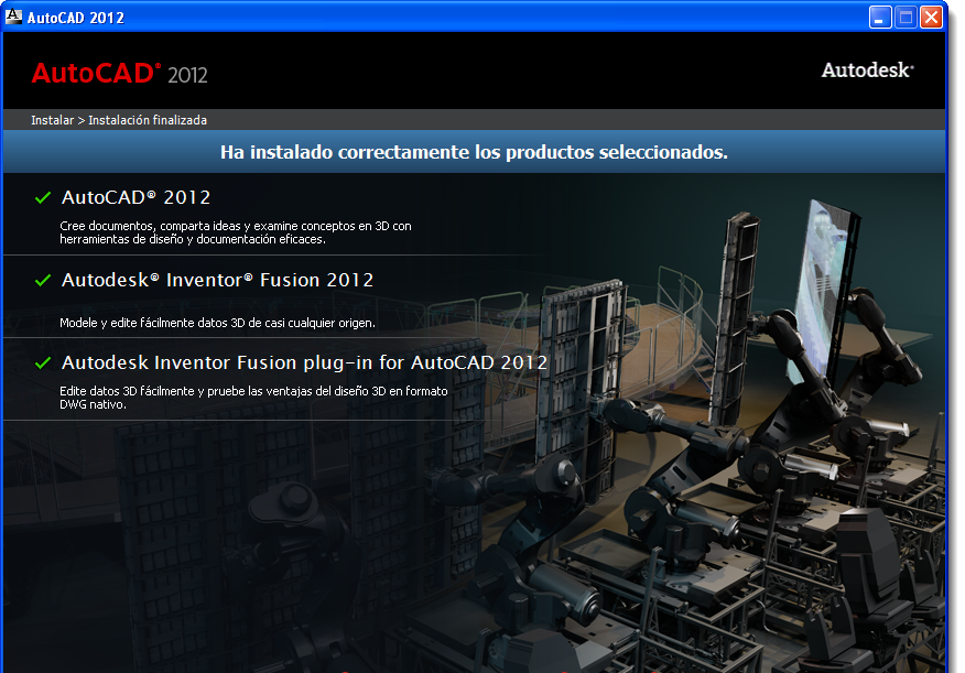 Autodesk AutoCAD 2012 Espaol [32 Bits & 64 Bits]