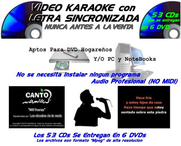 VIDEO KARAOKE 53 DVDs